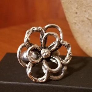 Silpada .925, Sterling Silver Flower Power Ring, size 10